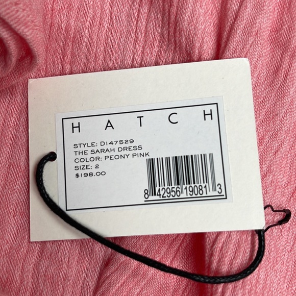 HATCH The Sarah midi Dress pink cotton SZ2 bust up to 38in - Picture 2 of 4